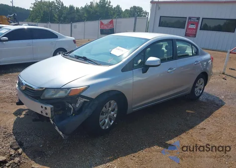 2012 Honda Civic Lx from USA, damaged, VIN 19XFB2F52CE078729